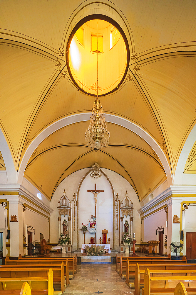 La Paz, Baja California Sur, Mexico. November 18, 2021. Chapel in the La Paz Cathedral.