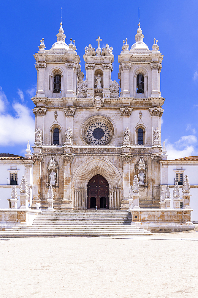 Europe, Portugal, Alcobaca. The Alcobaca Monastery, a UNESCO World Heritage Site.