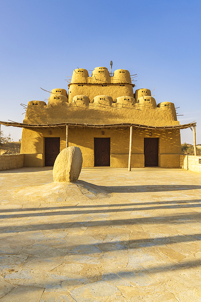 Faiyum Oasis, Egypt. Traditional desert building at Faiyum Oasis.