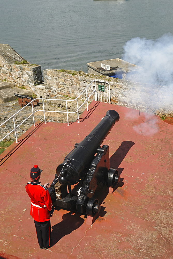 cannon of Castle Cornet,Saint Peter Port,Island of Guernsey,Bailiwick of Guernsey,British Crown dependency,English Channel,Atlantic Ocean,Europe