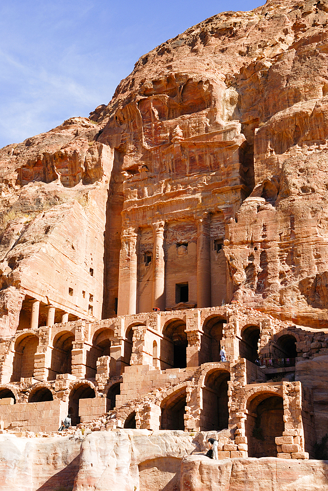 Royal tombs of Petra, UNESCO World Heritage Site, Jordan, Middle East