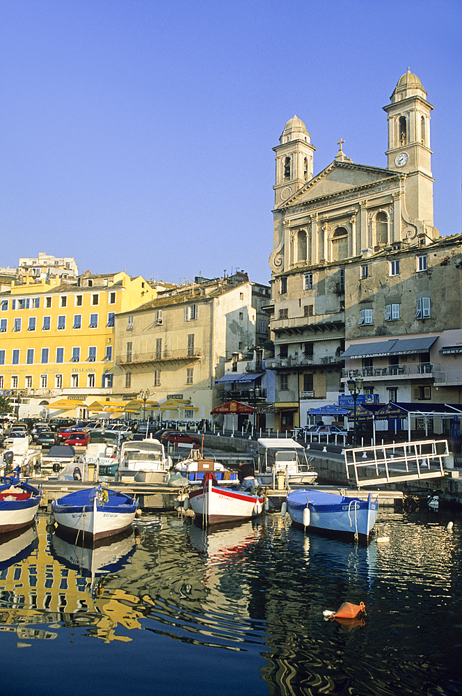 Old harbour of Bastia, Upper Corsica, Northern Corsica,France,Europe
