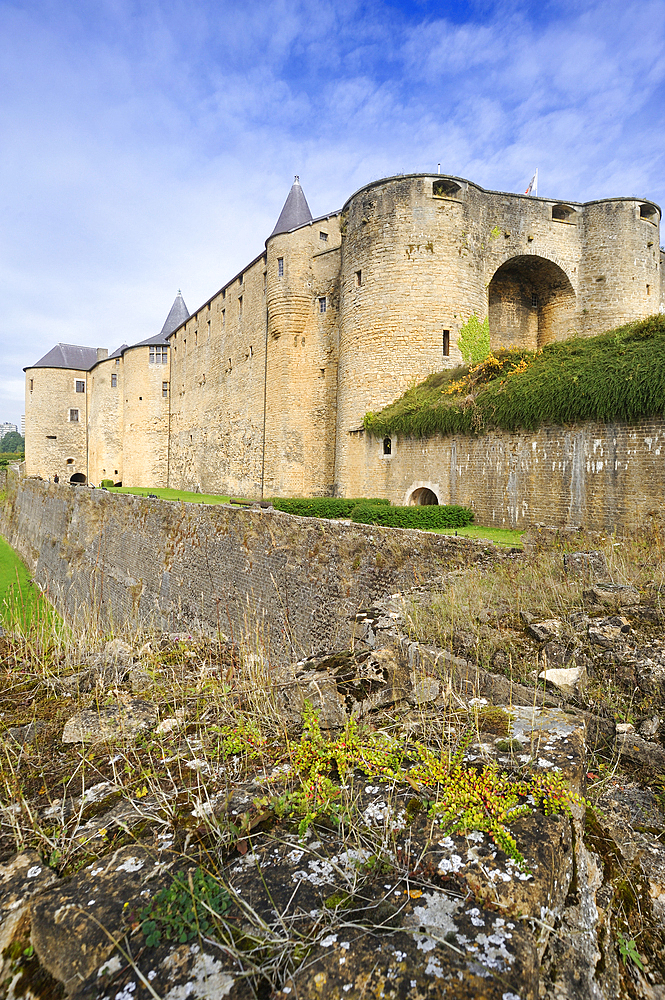 Chateau,one of the largest fortified medieval castle in Europe,Sedan,Ardennes department,Champagne-Ardenne region,France,Europe