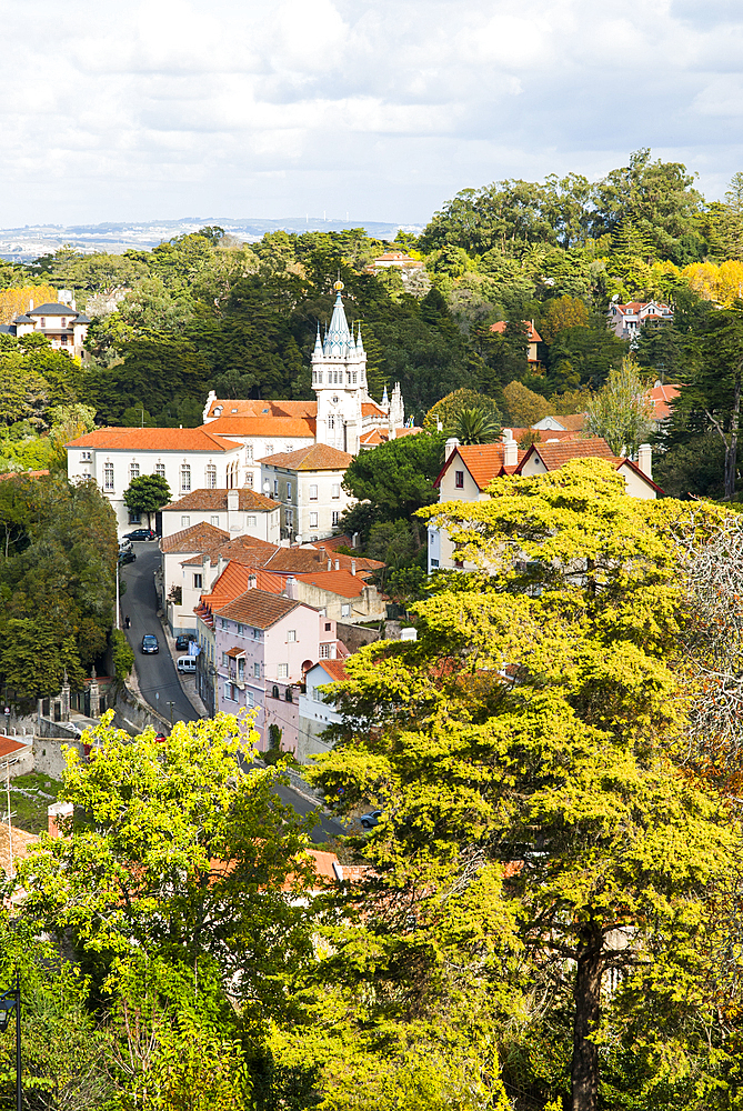 Town Hall of Sintra, near Lisbon, UNESCO World Heritage Site, Portugal, Europe