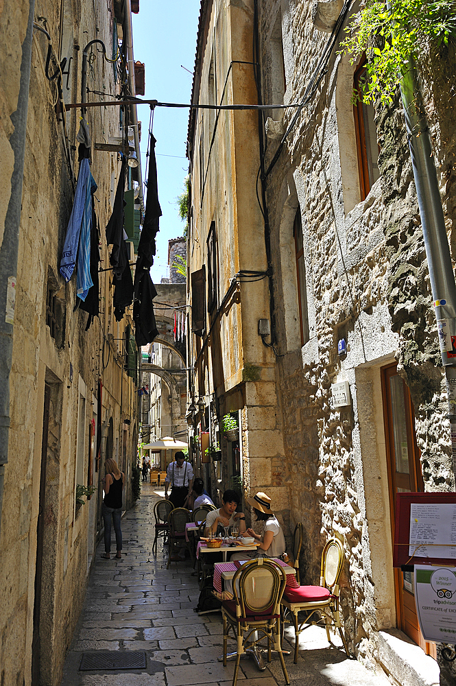 Bajamontijeva street, Old Town, Split, Croatia, Europe