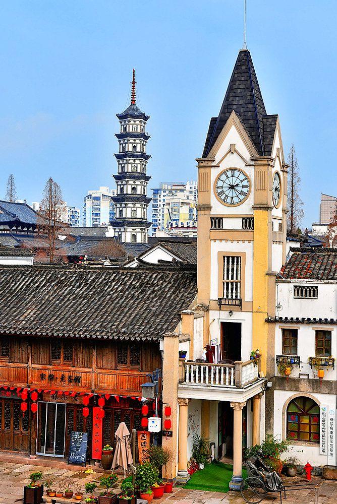 ShuiTingMen, the old town of Quzhou City, Zhejiang Province, China.