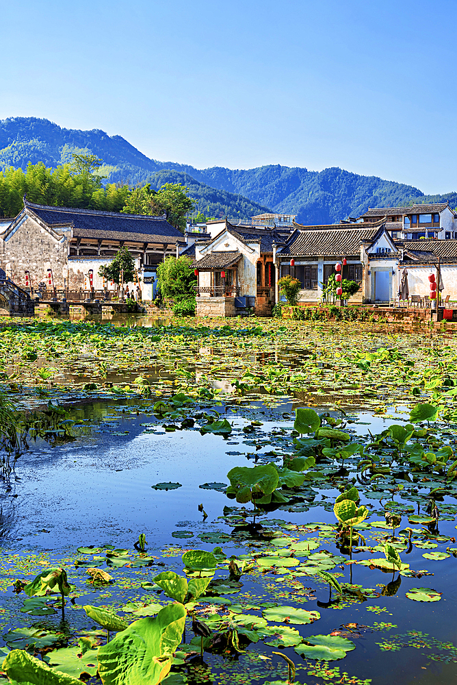 Chengkan Ancient Village, Huangshan City, Anhui, China. The village was established 1800 years ago by the Luo family clan. It has buildings dating as early as the Song Dynasty (960 to 1279 AD).