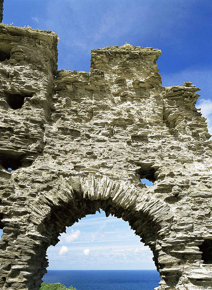 Tintagel castle, Cornwall, England, United Kingdom, Europe