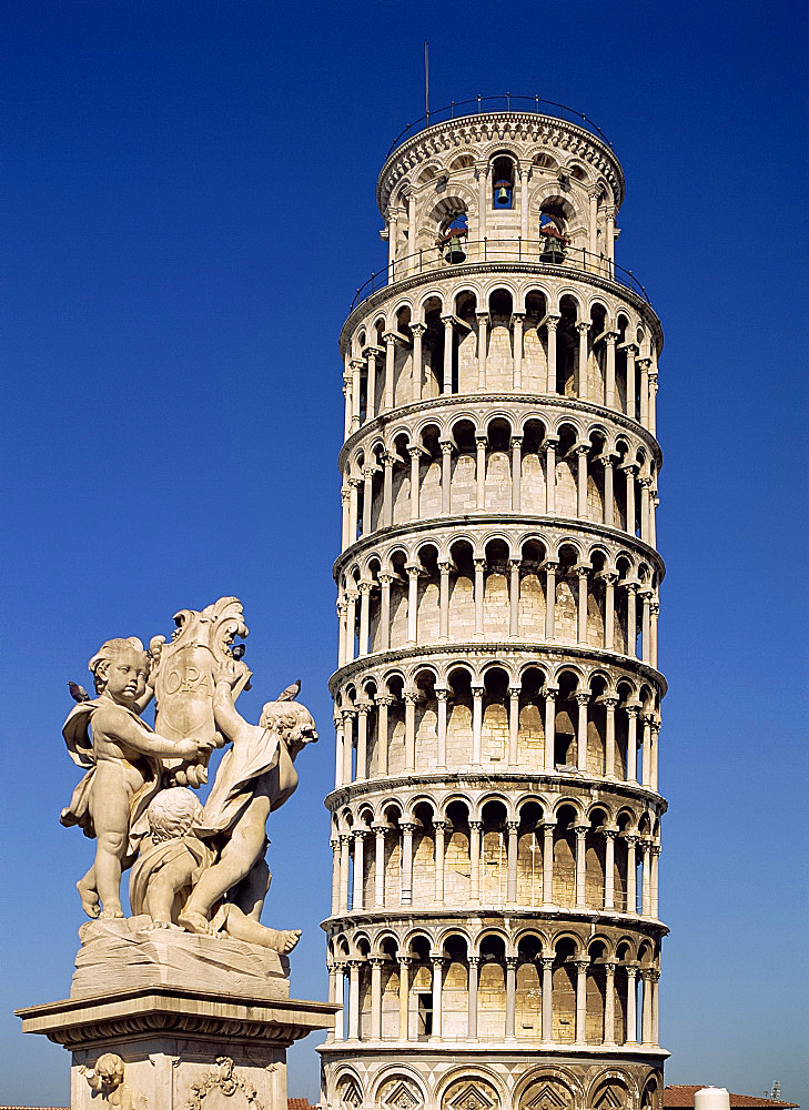 The Leaning Tower of Pisa, Pisa, Tuscany, Italy, Europe