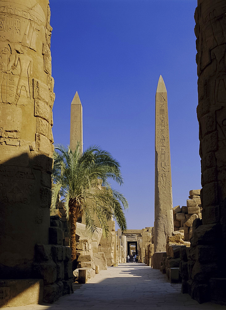 Obelisks of Hatshepsut, Karnak Temple, UNESCO World Heritage Site, near Luxor, Thebes, Egypt, North Africa, Africa