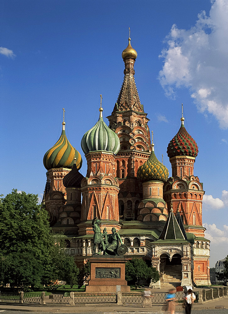 St. Basil's Cathedral, Red Square, UNESCO World Heritage Site, Moscow, Russia, Europe