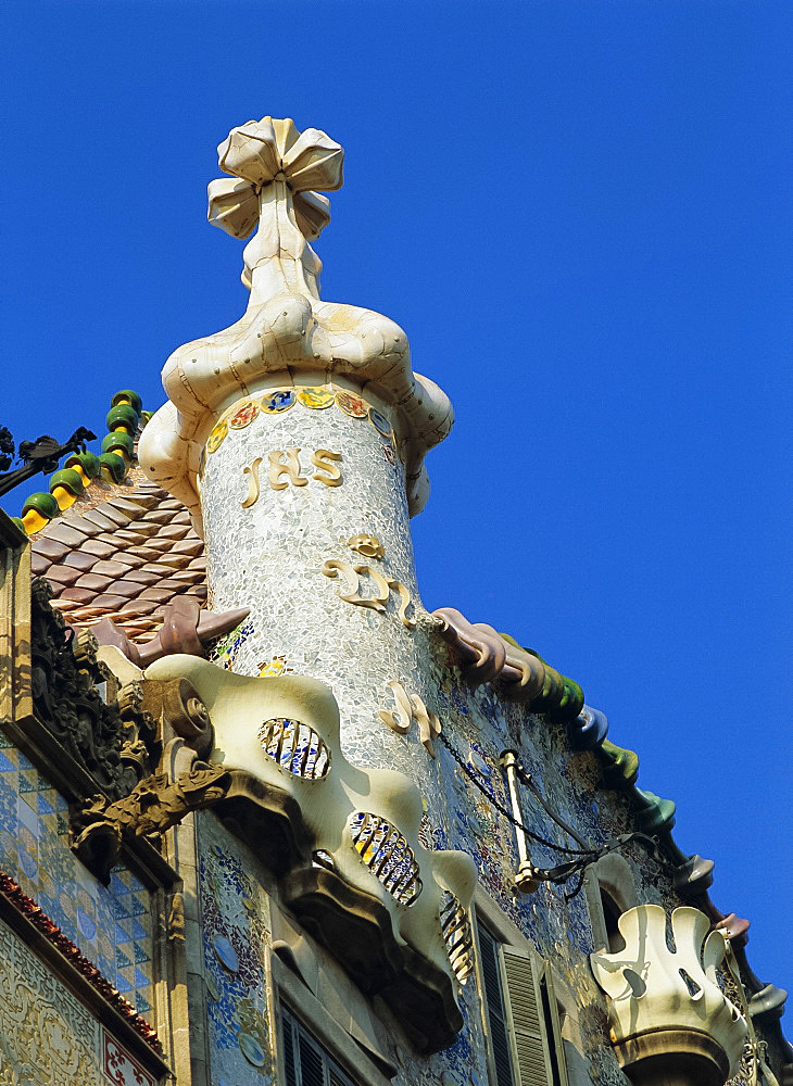 Casa Batllo by Gaudi, Barcelona, Catalonia, Spain