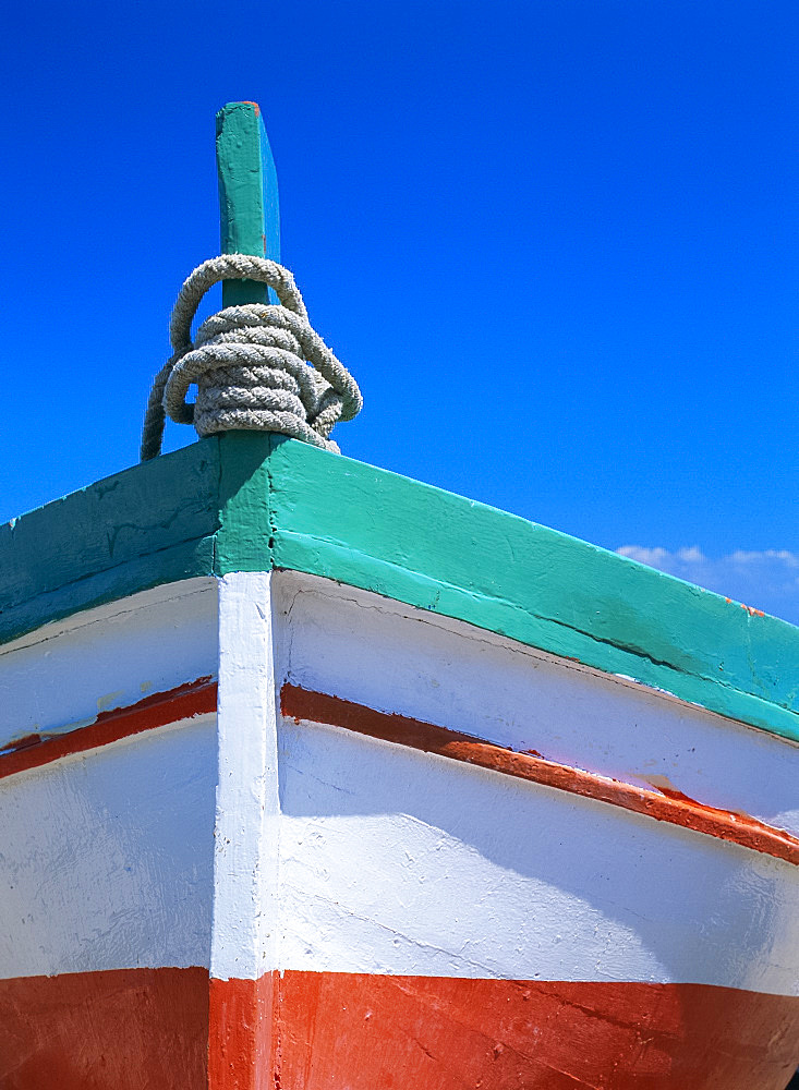 Fishing boat, Aspra, Sicily, Italy, Europe