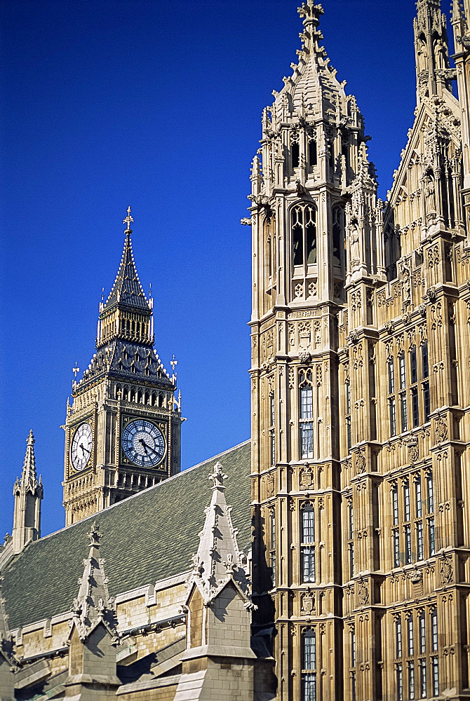 Big Ben and the Houses of Parliament, UNESCO World Heritage Site, London, England, United Kingdom, Europe