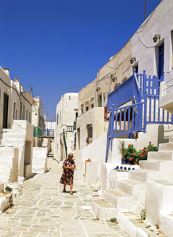 The Kastro, Folegandros, Cyclades, Greek Islands, Greece, Europe