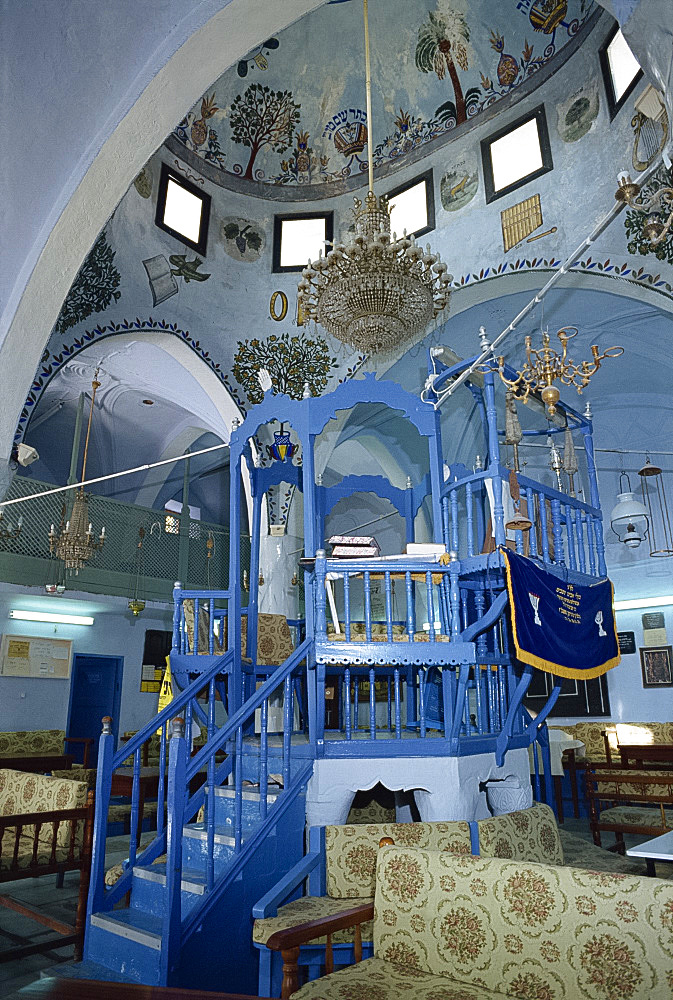 Interior of the church of St. Artemios at Karavostasis on Folegandros, Cyclades Islands, Greek Islands, Greece, Europe