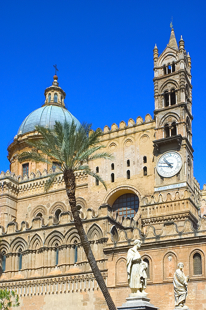 The Norman Cathedral, Palermo, Sicily, Italy, Mediterranean, Europe