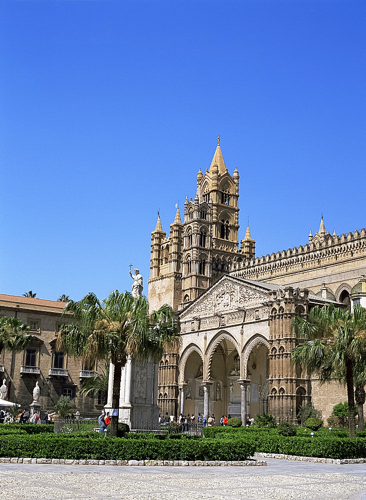 The cathedral, Palermo, Sicily, Italy, Europe