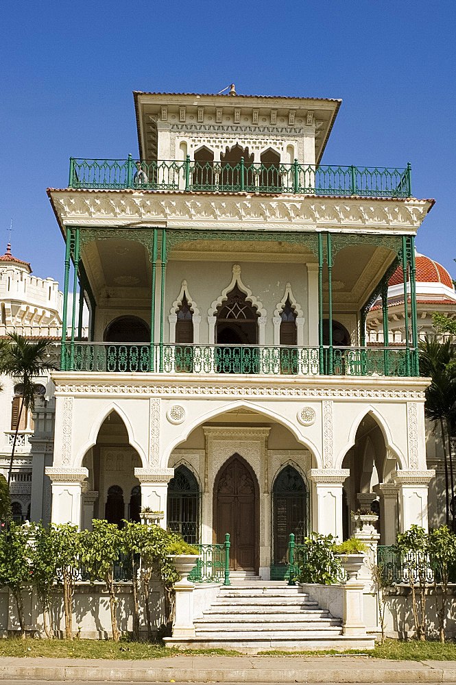 Palacio de Valle, a lavish building decorated with Moorish, Gothic and Venetian, Cienfuegos, Cuba, West Indies, Central America