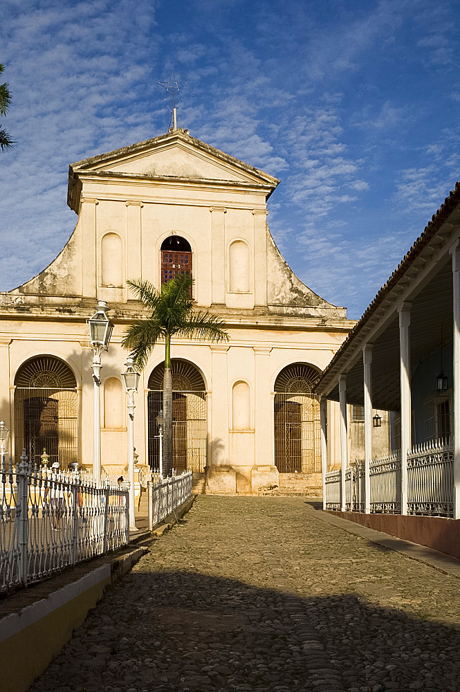 The Iglesia Parroquial de la Santisima Trinidad (Holy Trinity Church), Plaza Mayor, Trinidad, UNESCO World Heritage site, Cuba, West Indies, Central America