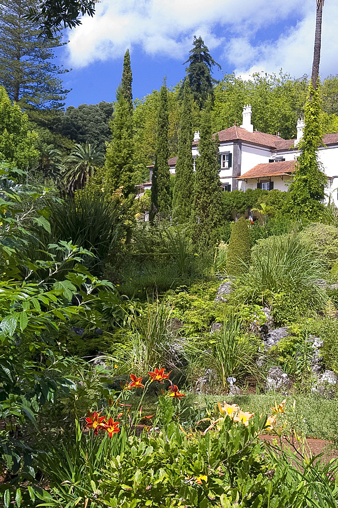 The house and garden at Quinto do Palheiro Ferreiro (Blandy's Garden) near Monte, Madeira, Portugal, Europe