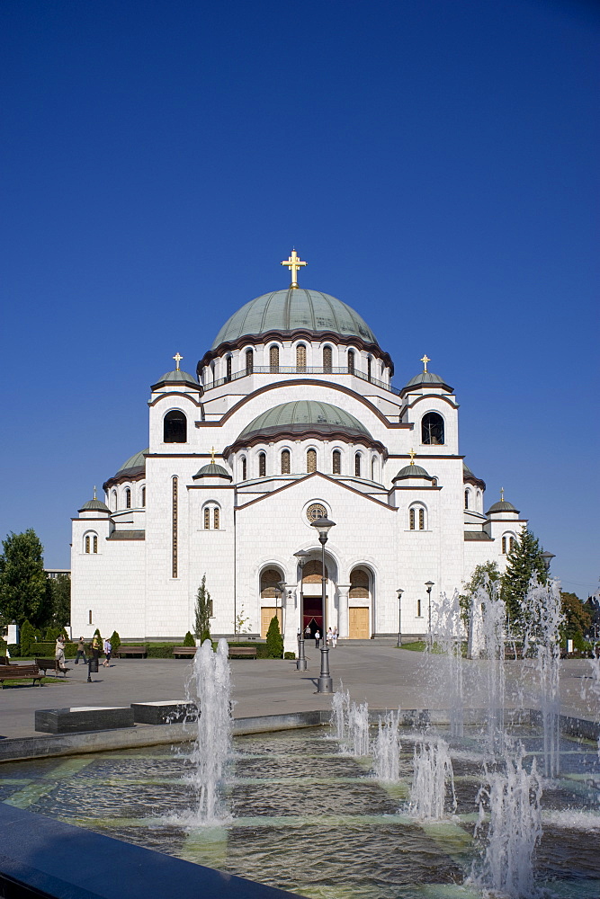 St. Sava Cathedral, the largest Orthodox cathedral in the world, Belgrade, Serbia, Europe