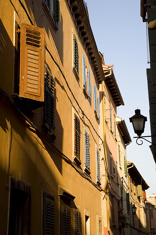 Old buildings in the centre of Rovinj, Istria, Croatia, Europe