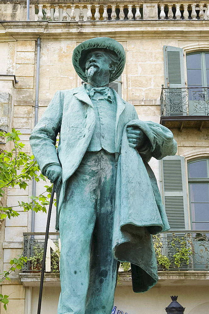 A statue of Van Gogh in Arles, Bouches-du-Rhone, France, Europe