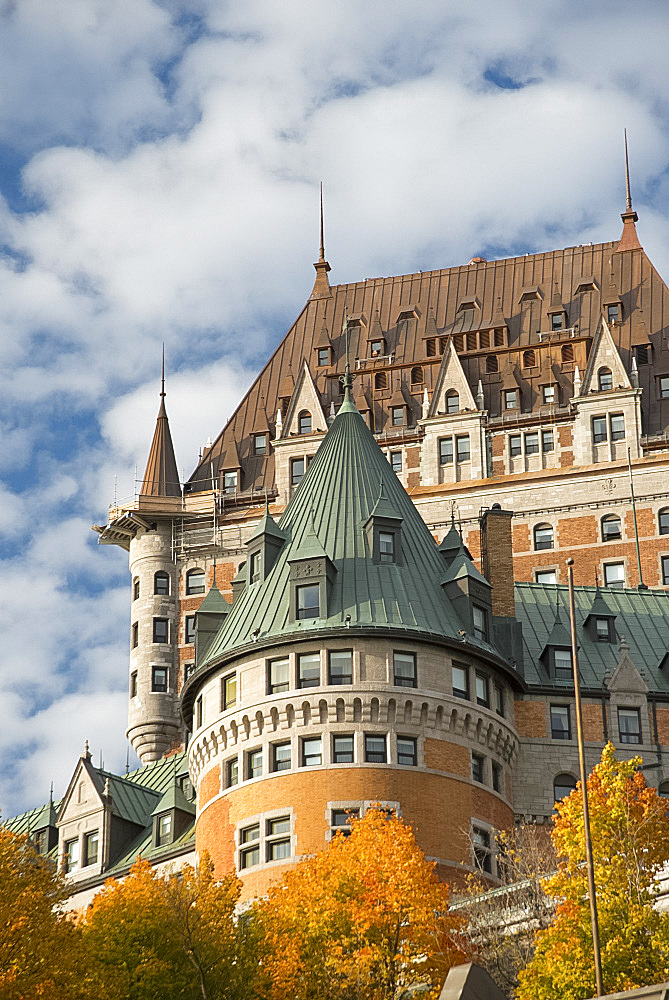 A view of the Chateau Frontenac, Quebec City, Quebec Province, Canada, North America