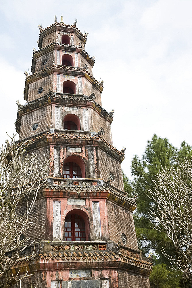 The Thien Mu Pagoda in Hue, Thua Thien-Hue Province, Vietnam, Indochina, Southeast Asia, Asia