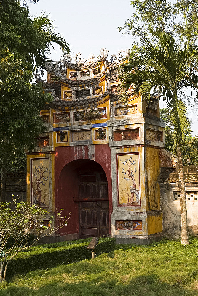 The Hing Mieu Temple Gate in the Imperial City, The Citadel, UNESCO World Heritage Site, Hue, Vietnam, Indochina, Southeast Asia, Asia