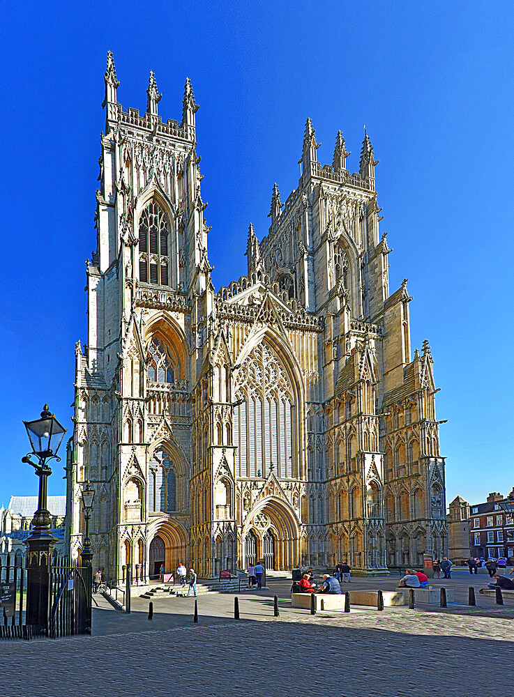 West Front of York Minster, York, Yorkshire, England, United Kingdom, Europe