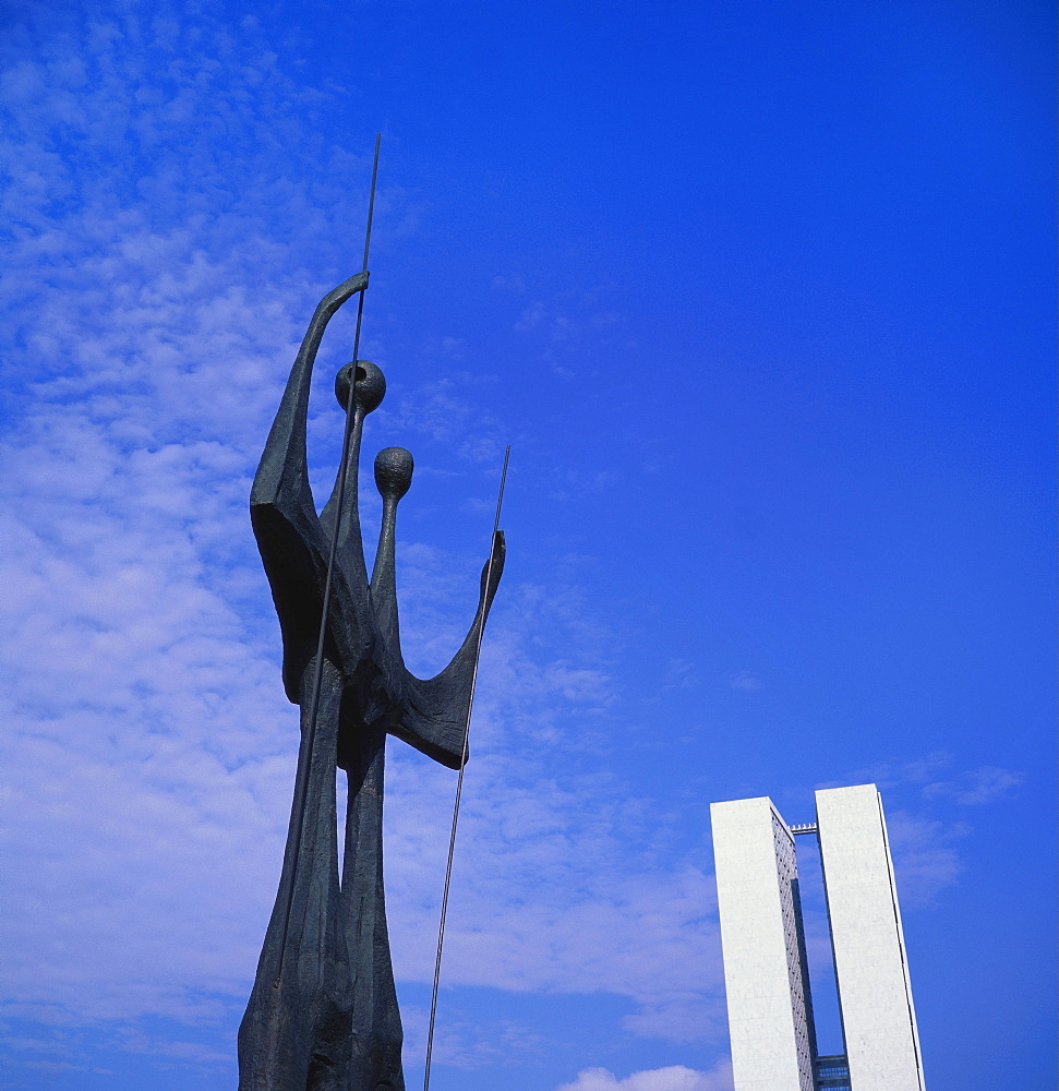 Os Candangos Monument, Brasilia, Brazil