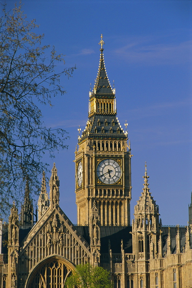 Big Ben and Houses of Parliament, UNESCO World Heritage Site, Westminster, London, England, UK, Europe