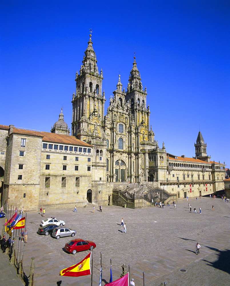 Catedral del Apostol, the cathedral, Santiago de Compostela, UNESCO World Heritage Site, Galicia, Spain, Europe