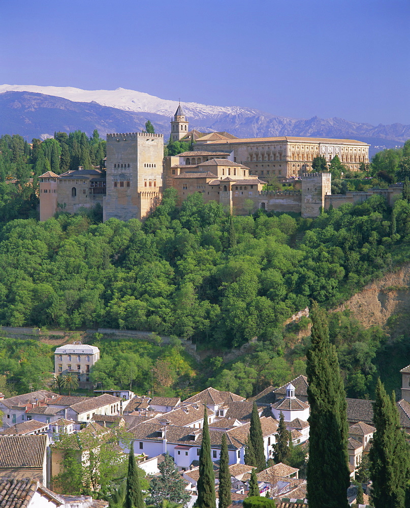 The Alhambra, UNESCO World Heritage Site, Granada, Andalucia (Andalusia), Spain, Europe