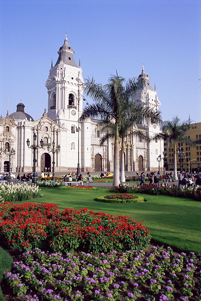 Exterior of the Monasterio de San Francisco, a Christian monastery, Lima, Peru, South America