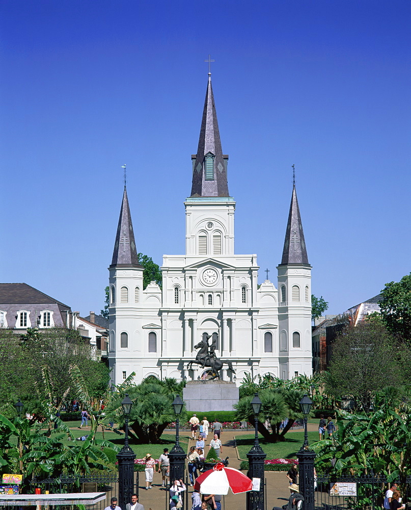 St. Louis Christian cathedral in Jackson Square, French Quarter, New Orleans, Louisiana, United States of America, North America