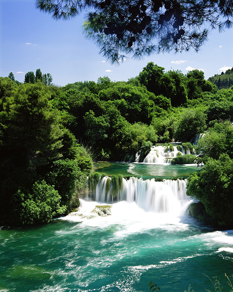 Skradinski Buk waterfalls, Krka National Park, Dalmatia, Croatia, Europe