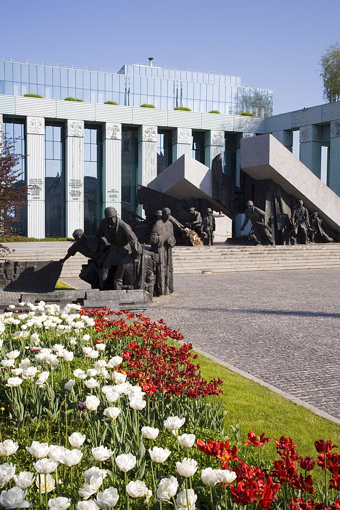 Monument to the Warsaw Uprising (Pomnik Powstania Warszawskiego), unveiled in 1989 on the 45th anniversary of the uprising, Warsaw, Poland, Europe