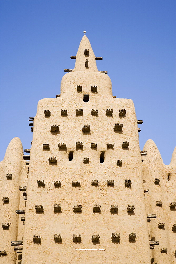 Djenne Mosque, the largest mud structure in the world, Djenne, UNESCO World Heritage Site, Niger Inland Delta, Mopti region, Mali, West Africa, Africa