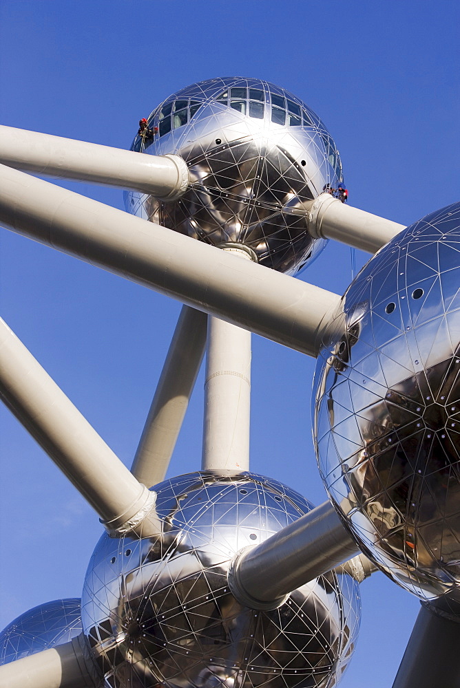 The Atomium, symbol of the 1958 Brussels World's Fair and now an iconic symbol of the city, Brussels, Belgium, Europe