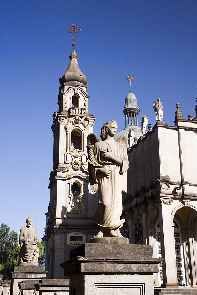 Holy Trinity Cathedral, built 1935-42, the largest Orthodox church in the country, Addis Ababa, Ethiopia, Africa