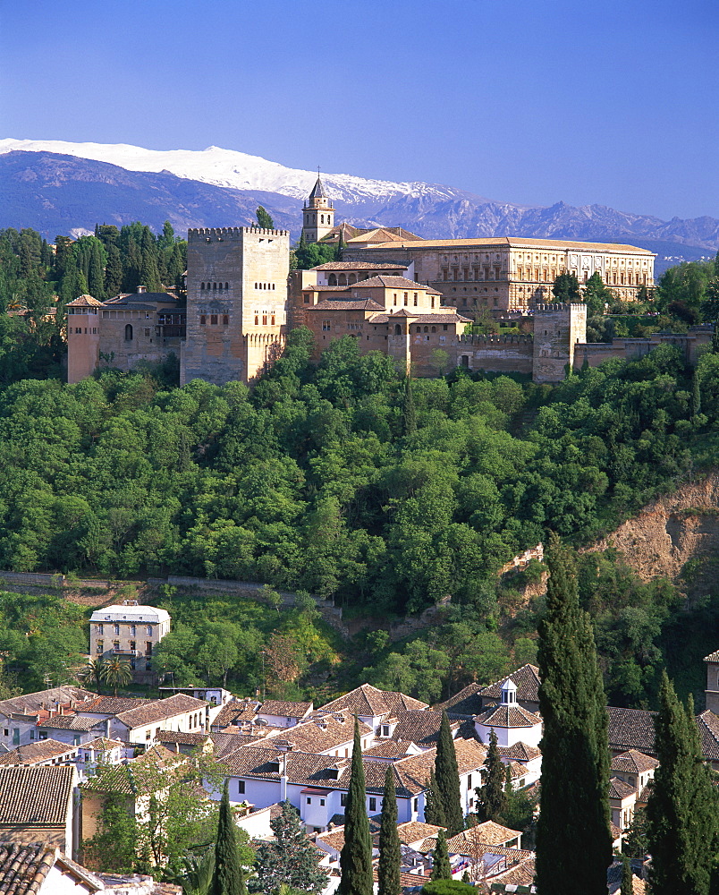 Alhambra Palace, UNESCO World Heritage Site, Granada, Andalucia (Andalusia), Spain, Europe