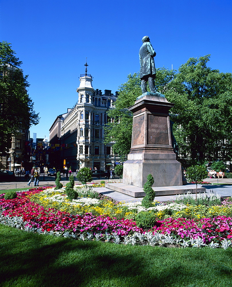 City centre park in the summer, Helsinki, Finland, Scandinavia, Europe