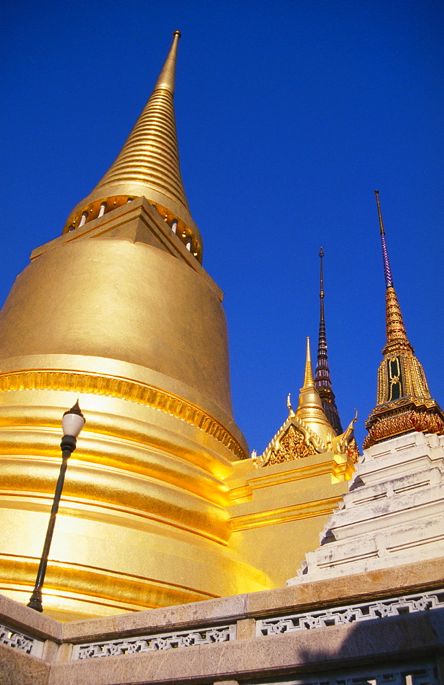 Golden Stupas at Wat Phra Kao, Bangkok, Thailand