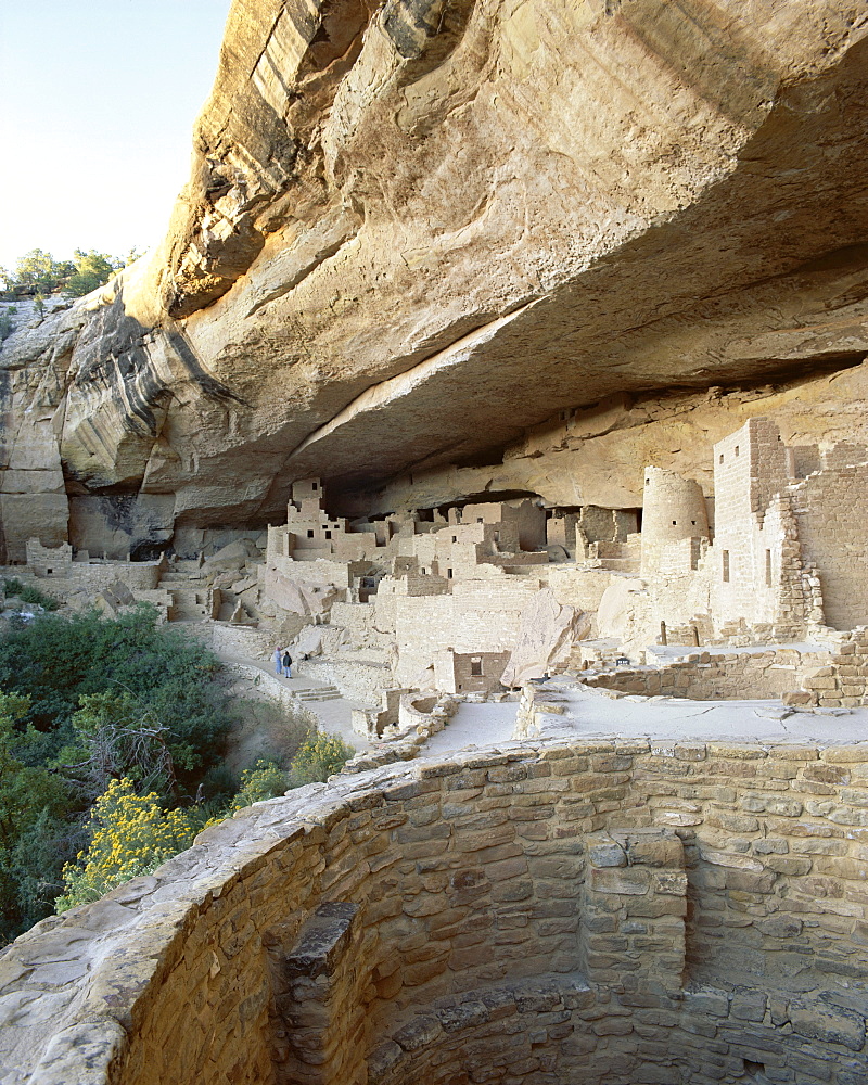 Cliff Palace and dwellings, archeological site, Mesa Verde National Park, UNESCO World Heritage Site, Colorado, United States of America (USA), North America