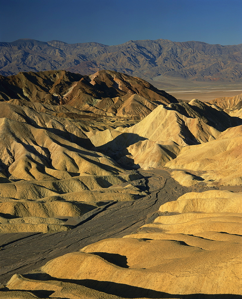 Landscape of bare hills in Death Valley National Monument, California, United States of America, North America