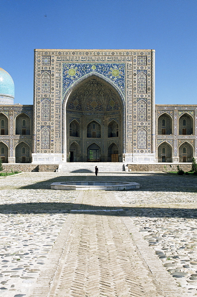 Tilla Kari madrasa, Registan Square, Samarkand, UNESCO World Heritage Site, Uzbekistan, Central Asia, Asia