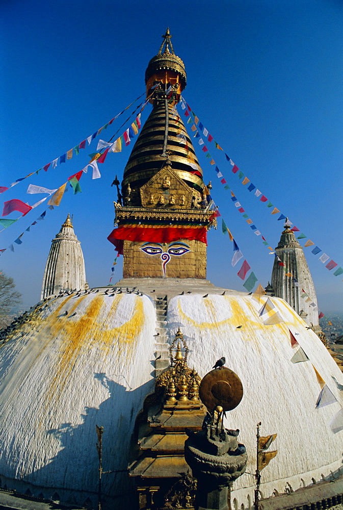 Swayambhunath Stupa (Monkey Temple), Kathmandu, Nepal, Asia